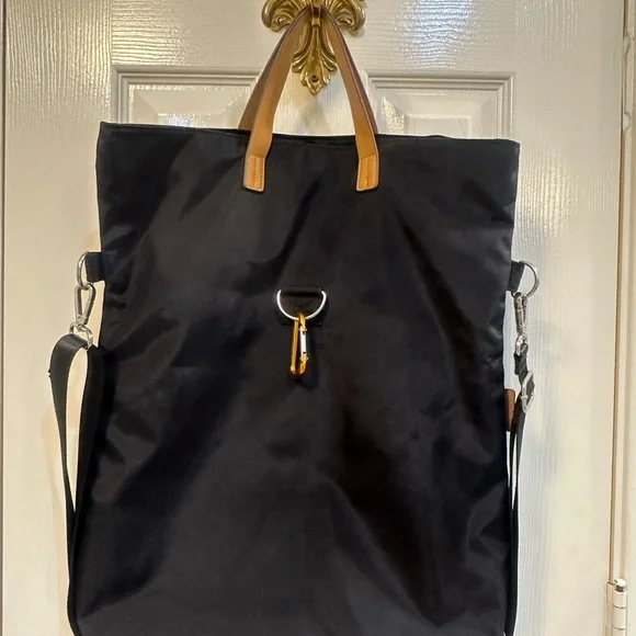 Jambu & Co Black and Brown Leaf Design 3 Way Crossbody Messenger Bag - Picture 4 of 16